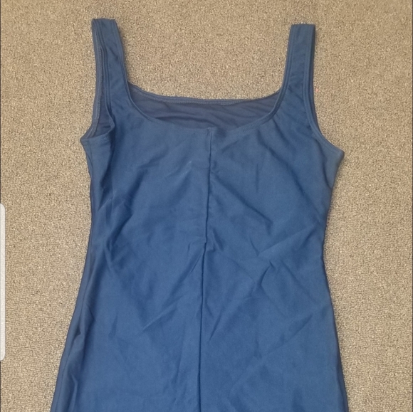 Chlorine Resistant Scoop Back Unitard One Piece Swimsuit, color : navy - Picture 7 of 13